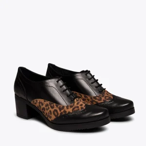 MiMaO ShopOnline WILD – Chaussure à Talon Haut à Lacets NOIR / LÉOPARD boutique en ligne 11