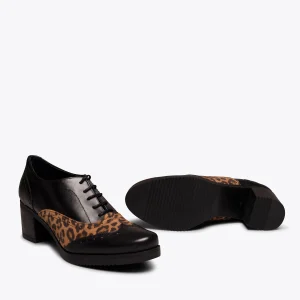 MiMaO ShopOnline WILD – Chaussure à Talon Haut à Lacets NOIR / LÉOPARD boutique en ligne 19