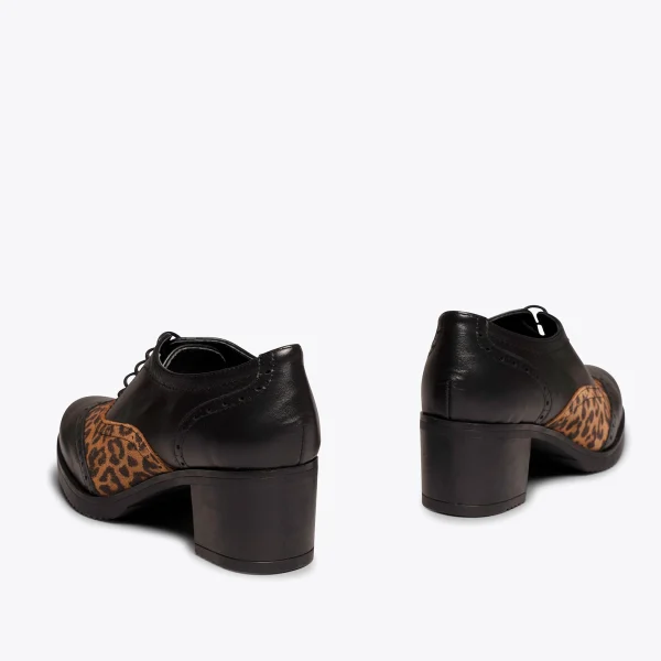 MiMaO ShopOnline WILD – Chaussure à Talon Haut à Lacets NOIR / LÉOPARD boutique en ligne 6