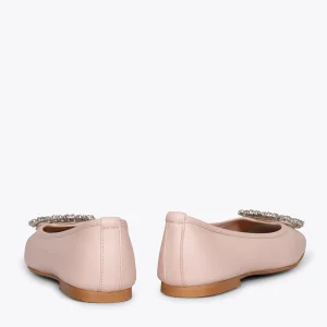 mode pas chere MiMaO ShopOnline BIJOU – Chaussures Plates Avec Broche NUDE 13