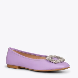 beauté MiMaO ShopOnline BIJOU – Chaussures Plates Avec Broche LILAS 15