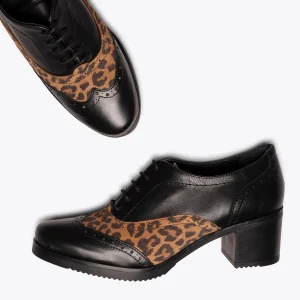 MiMaO ShopOnline WILD – Chaussure à Talon Haut à Lacets NOIR / LÉOPARD boutique en ligne 13