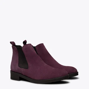 site soldes MiMaO ShopOnline PICADILLY – Bottines Chelsea AUBERGINE Pour Femme 11