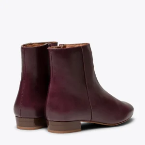 MiMaO ShopOnline CITY – Bottine à Talon Bas BORDEAUX Nappa site soldes 15