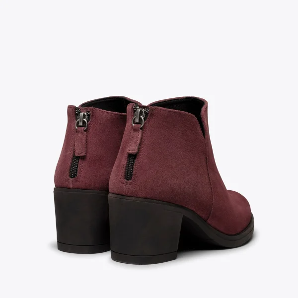 SOLDES TOUT À MiMaO ShopOnline LOOK – Bottines BORDEAUX Tige Courte Pour Femme 5