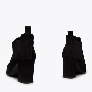 Retour Facile et Gratuit MiMaO ShopOnline URBAN – Bottine à Talon NOIR Avec élastique 15