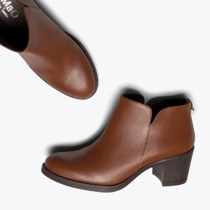 boutique MiMaO ShopOnline LOOK – Bottines MARRON Tige Courte Pour Femme 12