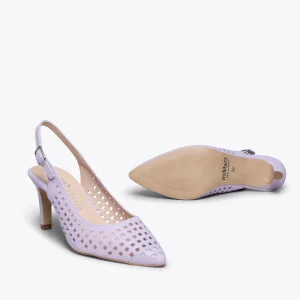 en vente MiMaO ShopOnline AJOURÉ- Chaussure Talon Ouvert LILA à Petits Trous 17