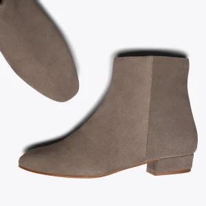 vente pas cher MiMaO ShopOnline CITY – Bottine à Talon Bas TAUPE 13