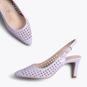 en vente MiMaO ShopOnline AJOURÉ- Chaussure Talon Ouvert LILA à Petits Trous 13