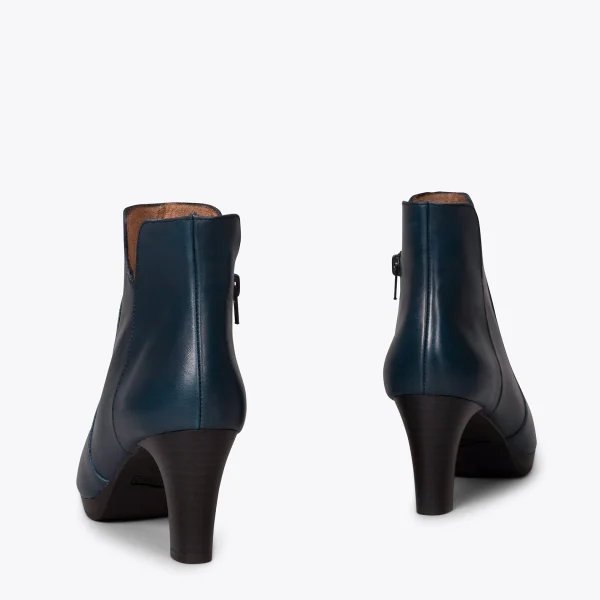 MiMaO ShopOnline ROME – Bottines Habillées à Talon BLEU officiel 4