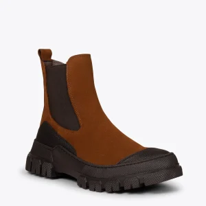 MiMaO ShopOnline BROOKLYN – Bottines Track MARRON Avec Bout En Caoutchouc en ligne vente 15