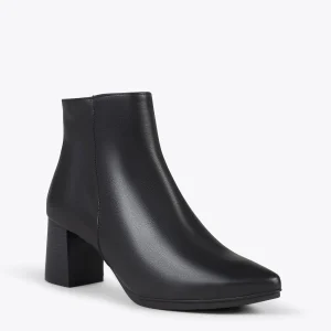 vente pas cher en ligne MiMaO ShopOnline CITY – Bottines En Cuir Nappa à Talon Large Et Bout Pointu Et Fin NOIR 15