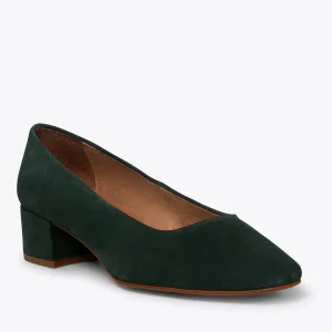 MiMaO ShopOnline DAMA – Chaussures à Talon Bas Et Bout Carré VERT en france 15