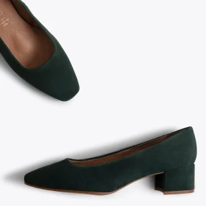 MiMaO ShopOnline DAMA – Chaussures à Talon Bas Et Bout Carré VERT en france 11