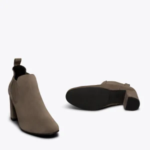 prix pas cher MiMaO ShopOnline URBAN – Bottine à Talon TAUPE Avec élastique 17