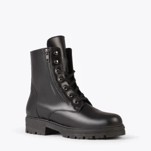 MiMaO ShopOnline MILITAIRE – Bottines Militaires Pour Femme NOIR magasin en ligne france 15