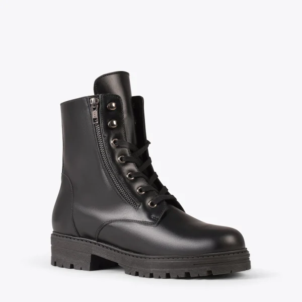 MiMaO ShopOnline MILITAIRE – Bottines Militaires Pour Femme NOIR magasin en ligne france 5