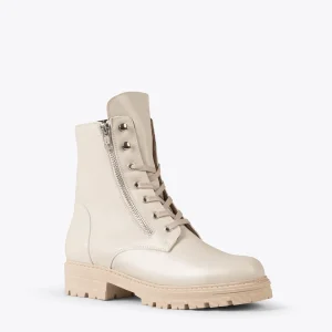 boutique en ligne MiMaO ShopOnline MILITAIRE – Bottines Militaires Pour Femme BEIGE 15