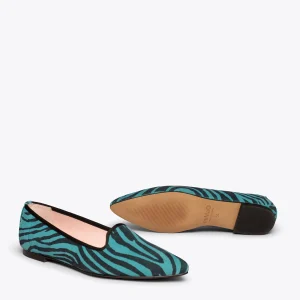 MiMaO ShopOnline SLIPPER ZÈBRE – Slipper Animal Print TURQUOISE ZÈBRE excellente qualité 17