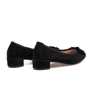 dernière tendance MiMaO ShopOnline FLEUR- Ballerine En Daim Avec Fleur NOIR 16