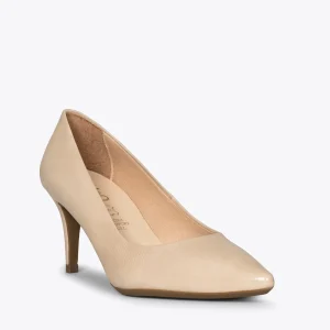 online boutique MiMaO ShopOnline STILETTO – Chaussures En Cuir Verni BEIGE Avec Talon Aiguille 12