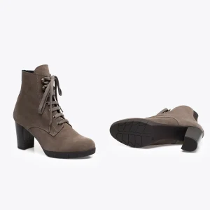 Livraison gratuite MiMaO ShopOnline LACETS – Botte à Lacets TAUPE Avec Talon 16