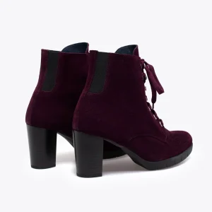 MiMaO ShopOnline LACETS – Botte à Lacets BORDEAUX Avec Talon Authenticité garantie 14