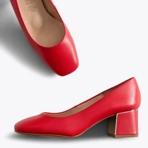 achetez MiMaO ShopOnline FEMME – Chaussures à Talon à Bout Carré ROUGE 11