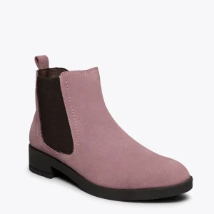 MiMaO ShopOnline CHELSEA – Bottines Plates Pour Femme ROSE SOLDES TOUT À 14