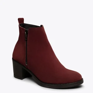 MiMaO ShopOnline DAILY – Bottines Basiques Pour Femmes BORDEAUX à prix très bas 15