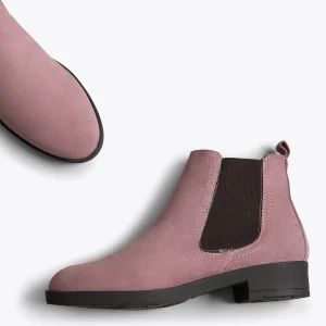 MiMaO ShopOnline CHELSEA – Bottines Plates Pour Femme ROSE SOLDES TOUT À 10