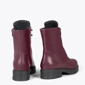 magasin pour MiMaO ShopOnline MILITAIRE – Bottines Militaires Pour Femme BORDEAUX 13