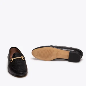 MiMaO ShopOnline STYLE – Mocassin NOIR Imprimé Serpent Avec Ornement Métallique se précipiter pour acheter 16