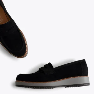 design à la mode MiMaO ShopOnline CASUAL – Mocassins Pour Femmes Avec Plateforme NOIR 11