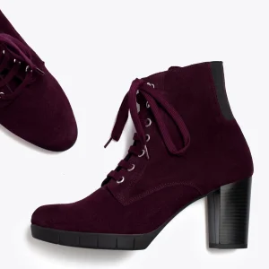 MiMaO ShopOnline LACETS – Botte à Lacets BORDEAUX Avec Talon Authenticité garantie 12