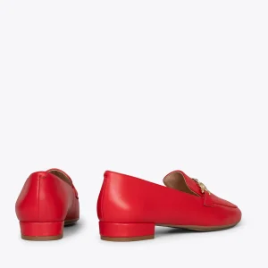 MiMaO ShopOnline CHAIN – Mocassins élégants Pour Femmes ROUGE magasin pas cher 13