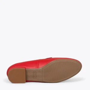 MiMaO ShopOnline CHAIN – Mocassins élégants Pour Femmes ROUGE magasin pas cher 17