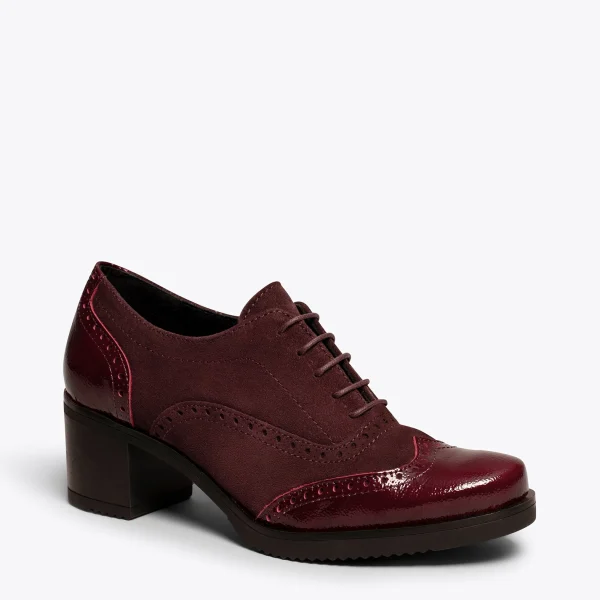 MiMaO ShopOnline OXFORD – Chaussures à Lacets Petits Trous BORDEAUX nouvelle saison 5