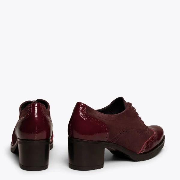 MiMaO ShopOnline OXFORD – Chaussures à Lacets Petits Trous BORDEAUX nouvelle saison 4