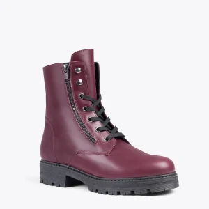 magasin pour MiMaO ShopOnline MILITAIRE – Bottines Militaires Pour Femme BORDEAUX 15