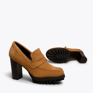 Meilleur Service MiMaO ShopOnline TREND – Mocassin à Talon Et Plateforme CAMEL 17