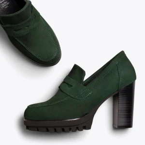 marques de renommée MiMaO ShopOnline TREND – Mocassin à Talon Et Plateforme VERT 11