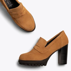 Meilleur Service MiMaO ShopOnline TREND – Mocassin à Talon Et Plateforme CAMEL 11