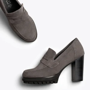 MiMaO ShopOnline TREND – Mocassin à Talon Et Plateforme GRIS Vente 11