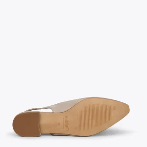 meilleur cadeau MiMaO ShopOnline BRUNCH – Chaussures Sans Talon Pour Femmes TAUPE 17