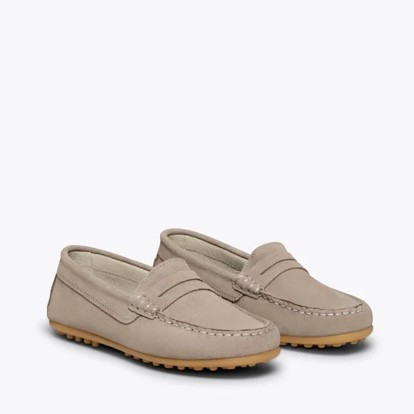 MiMaO ShopOnline MOCCASÍN – Mocassins GRIS Pour Enfants En Cuir Achat 3