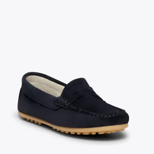 MiMaO ShopOnline MOCCASÍN – Mocassins BLEU MARINE Pour Enfants En Cuir design à la mode 17