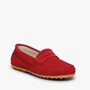 MiMaO ShopOnline MOCCASÍN – Mocassins ROUGE Pour Enfants En Cuir Satisfait ou Remboursé 17