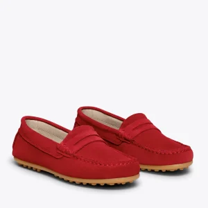 MiMaO ShopOnline MOCCASÍN – Mocassins ROUGE Pour Enfants En Cuir Satisfait ou Remboursé 11